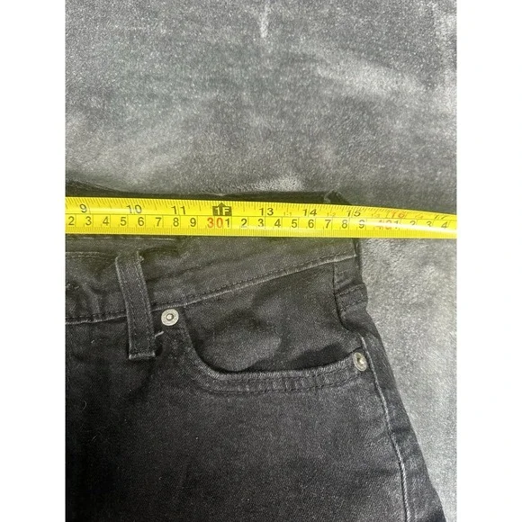 Levi's 514 Jeans Mens 30x30 Black Slim Straight Stretch Denim Casual Everyday - Picture 9 of 9